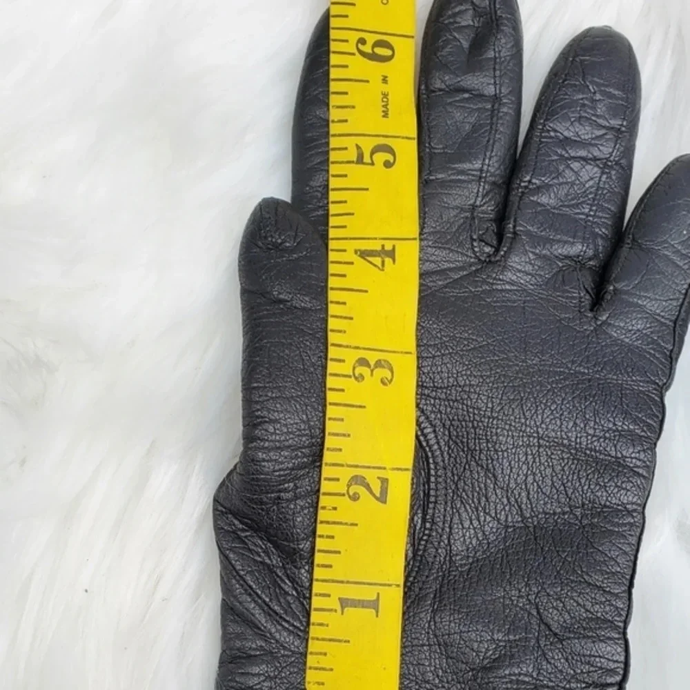 Vintage mid length Lined Italian Gloves‎ 6.5